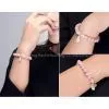 Madagascar Pink Crystal Bracelet Natural for Lover Birthday Gift Natural Crystal+DIY Creation photo-3
