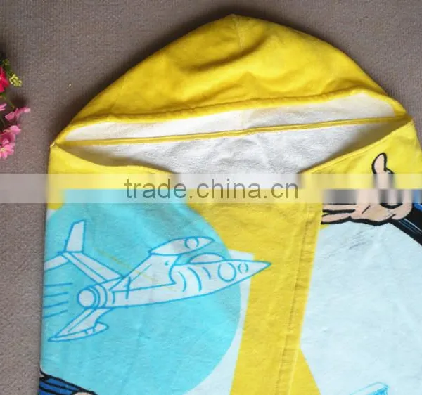 100% Cotton Reactive Printed Animal Hooded Towels photo-3