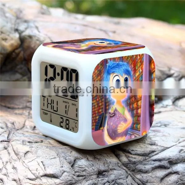 Hot Promotional Gift Alarm Clocks, Movie Inside Out Digital Clock, Inside Out Clock Cheap Price photo-5