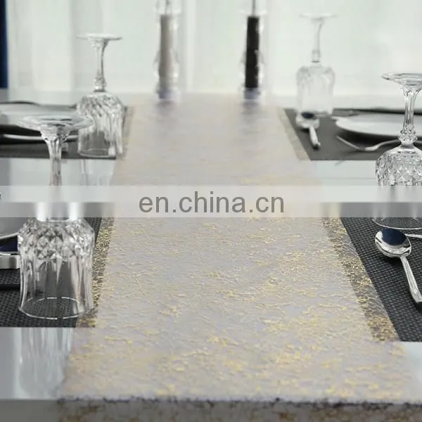 2015 Promotion Table Decoration Metallic Chevron Sequin Table Runner photo-2