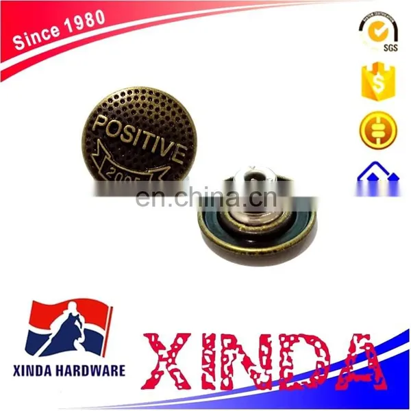 20mm Zinc Alloy Button, Metal Buttons for Customized Design photo-4