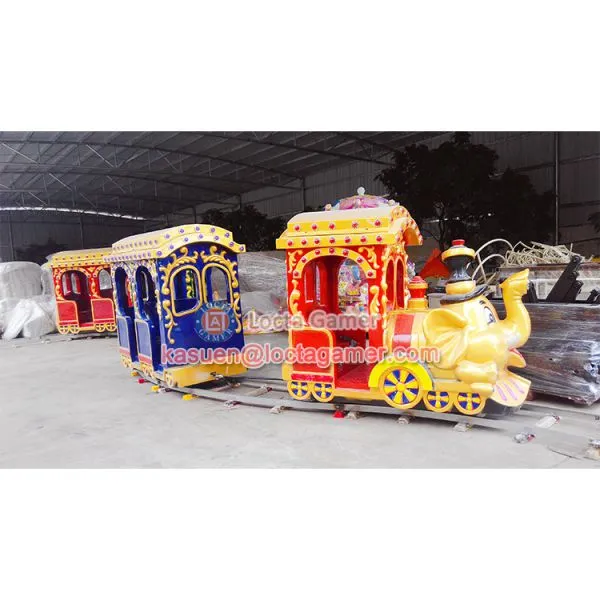 Zhongshan Amusement Theme Park Equipment Electric Train Rail Train Zooland Elephant Outdoor Playground, Kiddie Rides photo-5