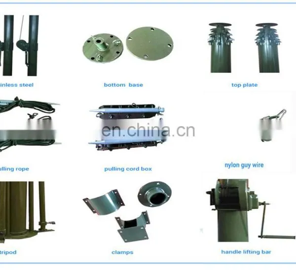 12m Winch Car tv Antenna Installation Tower photo-6