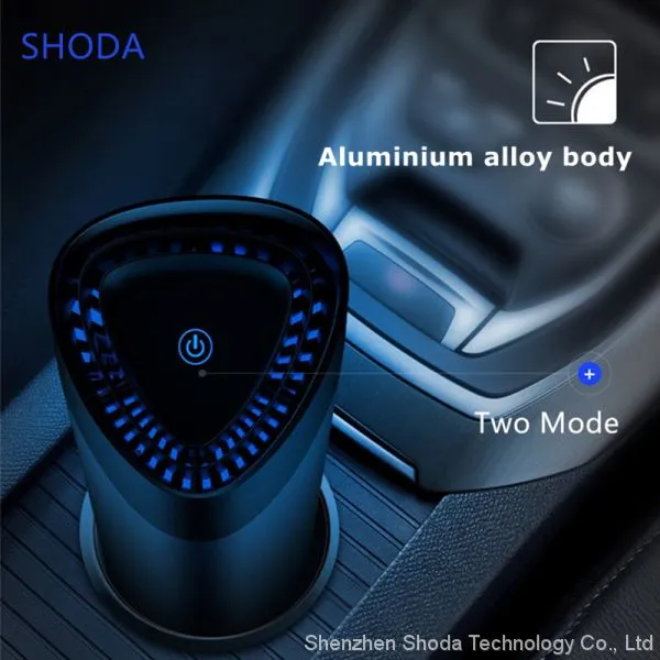 Car Purifier Usb With Negative Ion Hepa Filter Fresh Portable USB Aluminium Alloy Design Car Ion Purifier photo-4