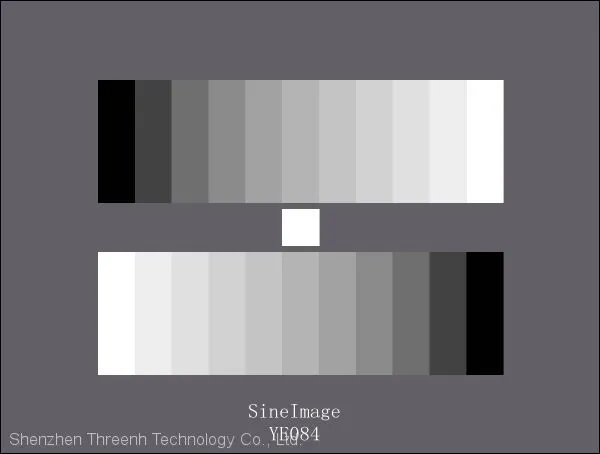 Sine Image YE084 ITE Grayscale Chart II for Camera Mobile Phone Lens Halftone Reproduction Testing (D = 0.65)