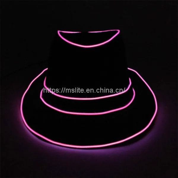 10Pcs European and American Popular Stage Led Luminous Jazz Hat photo-5