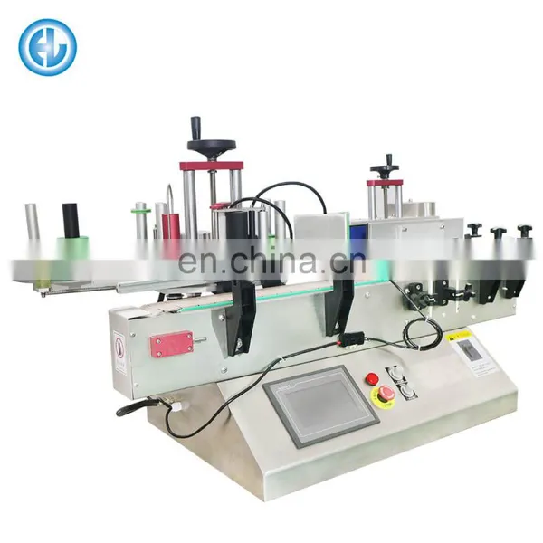 Factory Jar Round Bottle Labeling Machine Semi Automatic Label Equipment Manual Sticker Label Machine for Plastic Glass Bottle photo-2