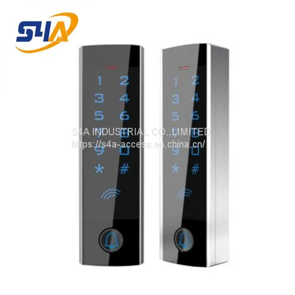 Touch Display Slim Access Control Keypad with doorbell