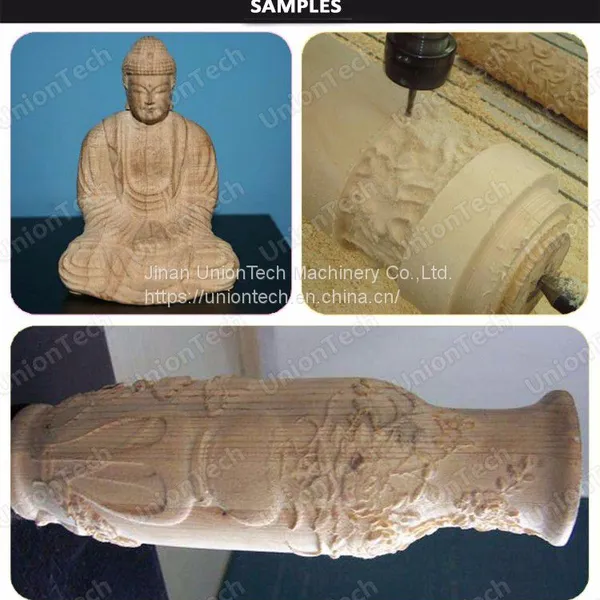 Sculpture Wood Carving Machine 1325 4 Axis CNC Router Wood Engraving Cutting Machine With Rotary photo-5