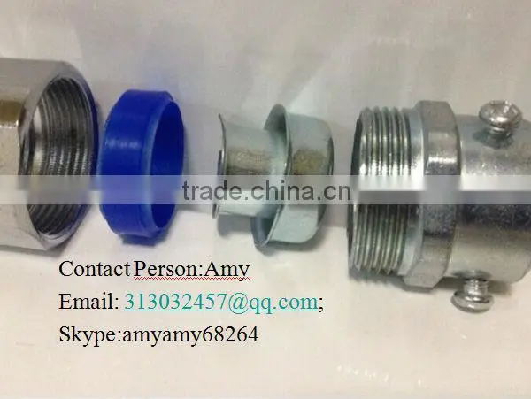 Zinc 1/2 Flexible Conduit Connector Conduit Fitting photo-2
