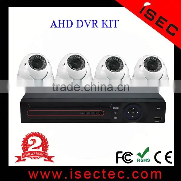 8ch Ahd Dvr Kits Including 4pcs 1mp Dome Ahd Camera and 4pcs 1mp Bullet Ahd Camera for the Cctv Security System photo-2