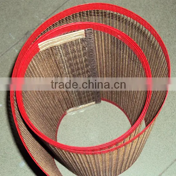 4*4 Brown High Temperature Ptfe Teflon Coated Fiberglass Mesh Conveyor Belt for Conveyor Textile Printing photo-2