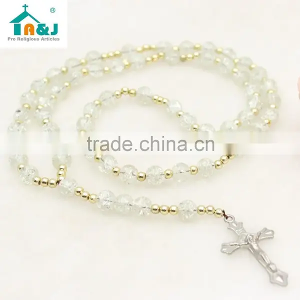A&J Catholic Amber Rosary Necklace photo-4