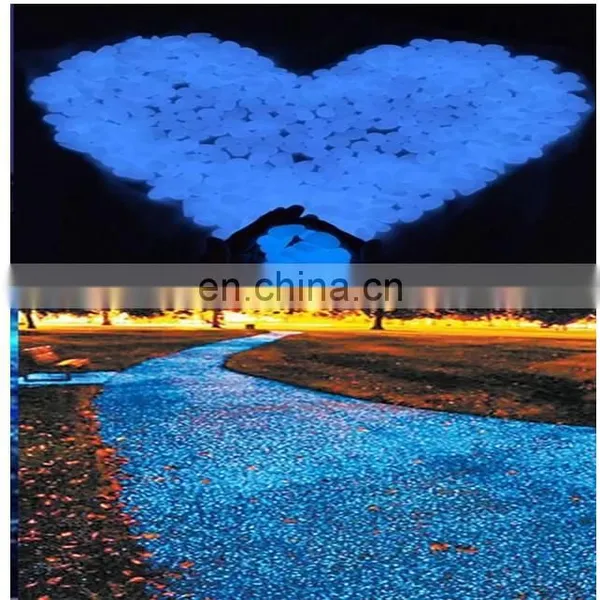Glow In Dark Resin Stone Luminous Pebble For Fish Tank /Home Decor - Multicolor photo-4