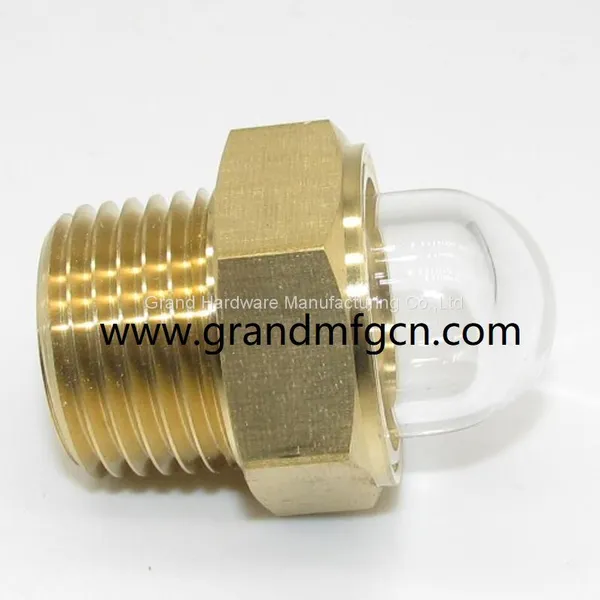 Domed Shaped Quality Peep Sites Cooling System Brass Sight Glass Gauge photo-4