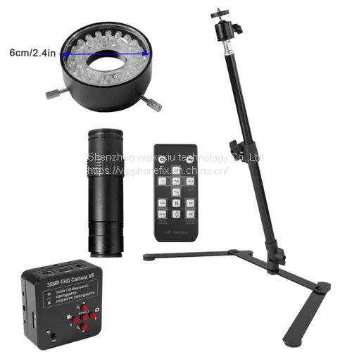 38MP Digital Industrial Camera HDMI USB Microscope Stand photo-2