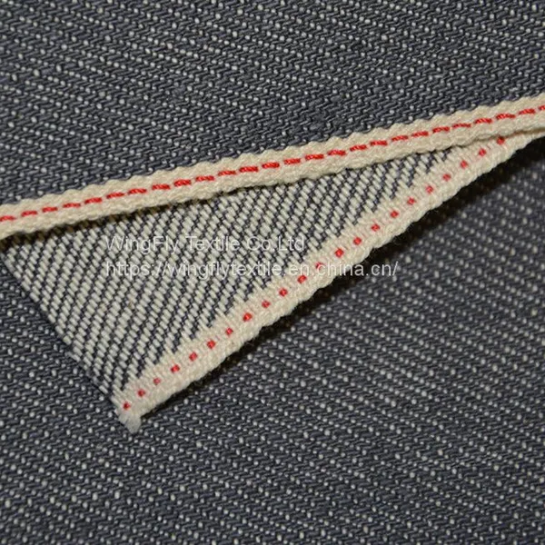 11.9oz Manufacturer Custom 100% Cotton Right Twill Pre Washed Selvedge Denim for Women Jeans photo-2