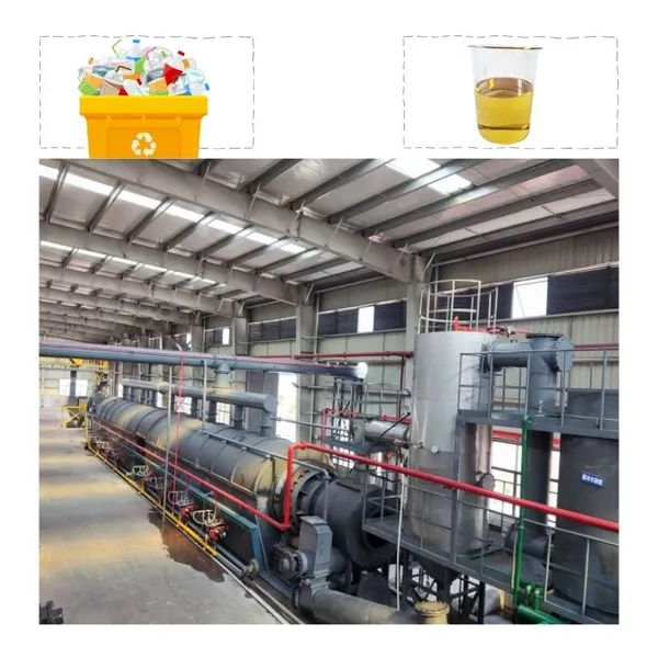 Fully Automatic Waste Tire Plastic Pyrolysis Plant Continuous Tyre To Fuel Oil Recycling Plant photo-2