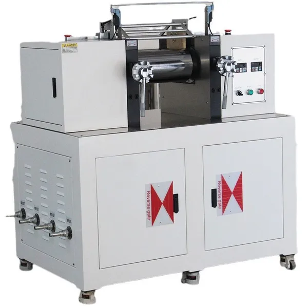 Efficient Liquid Cooling Two Roll Mixer Mill for Laboratory Rubber Crusher and Plastic Mixing photo-3