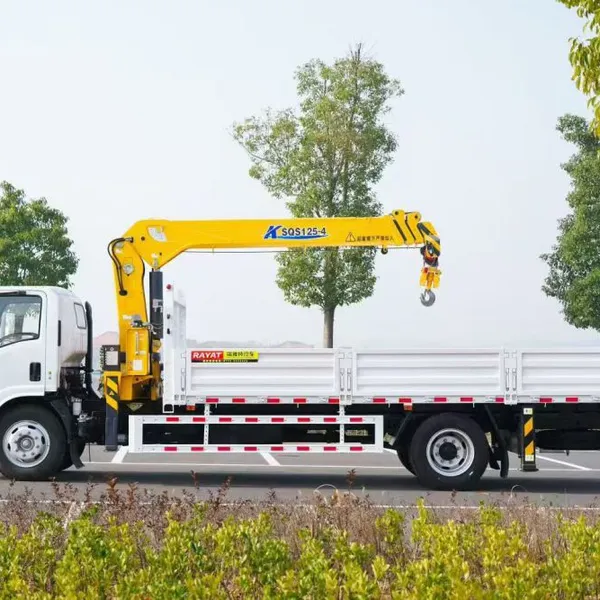 Factory Direct 5 Ton Telescopic Boom Truck Mounted Crane Foton 4×2 Light Duty Lorry Crane With Remote Control