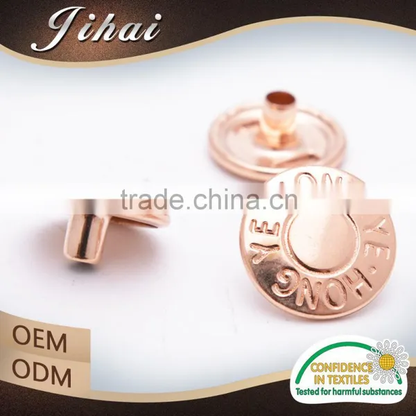 With Logo Design Round Special Clothing Snap Custom Metal Snap Button photo-4