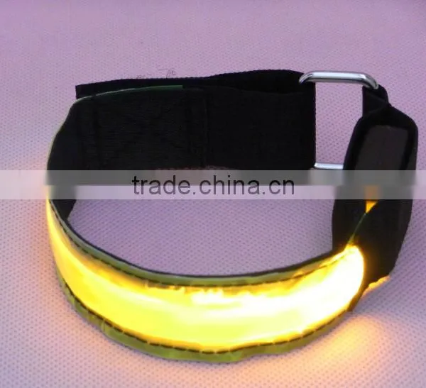 LED Light Flash Safety Arm Band Safety Lights Fiber Arm Bands photo-4