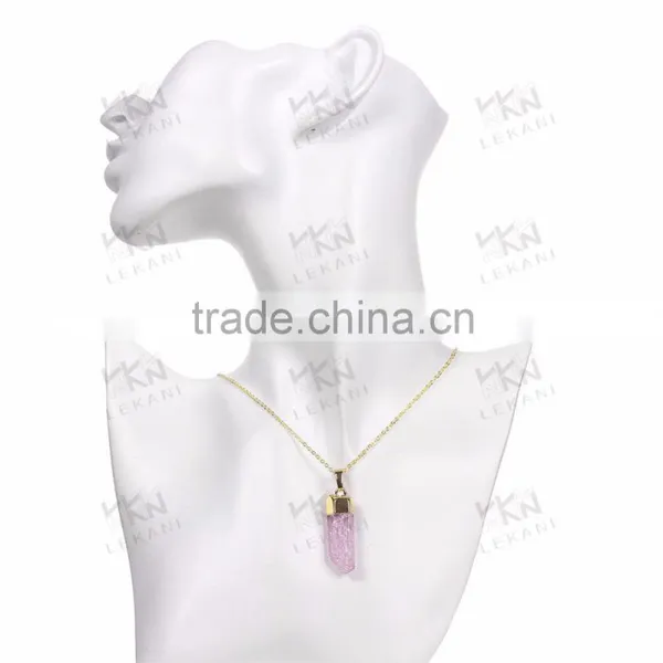 Nice Pink Stone Necklace, Hot Sale Natural Make Stone Necklace With Stone photo-6