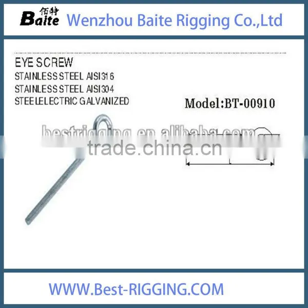 Round Ring Welded Eye Bolt Thread Hardware Accessory In OEM Rigging Hardware Manufacturer photo-2
