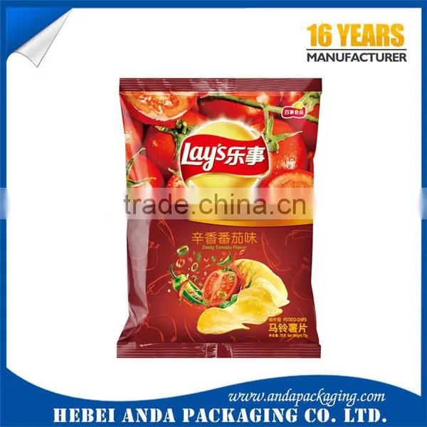 Custom Printed Potato Chip Bags /nitrogen Filling Snack Food Bags/plastic Chips Packing Film Roll Sachet Supplier's Choice photo-3