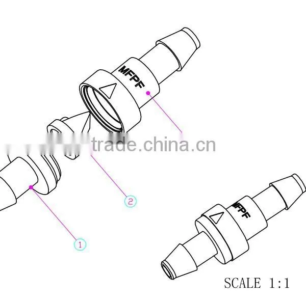 3/16" Duckbill Check Valve Plastic Check Valve photo-3