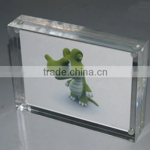 2015 China New Product Acrylic Crystal Picture Frame With Magnet photo-2
