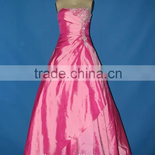 China Pink Mermaid Princess Long Big Girls Evening Party Dress photo-2