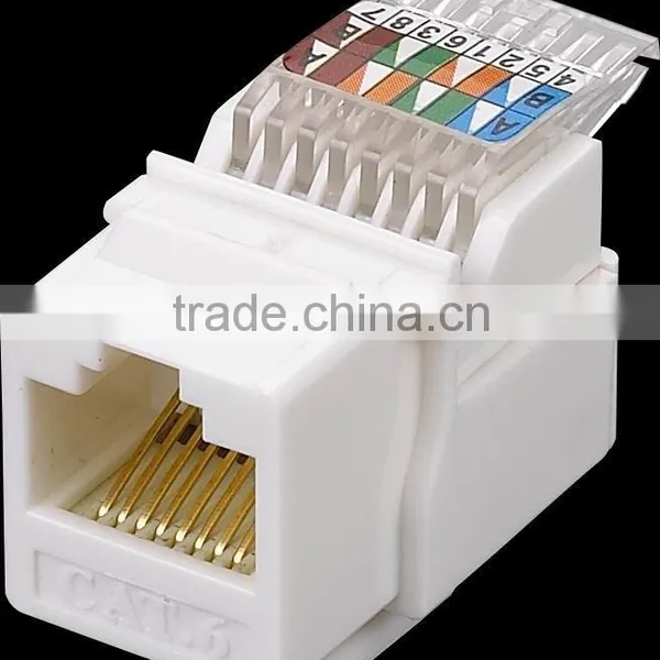 UTP Rj45 Cat5e Cat6 Utp Female Keystone Jack photo-3