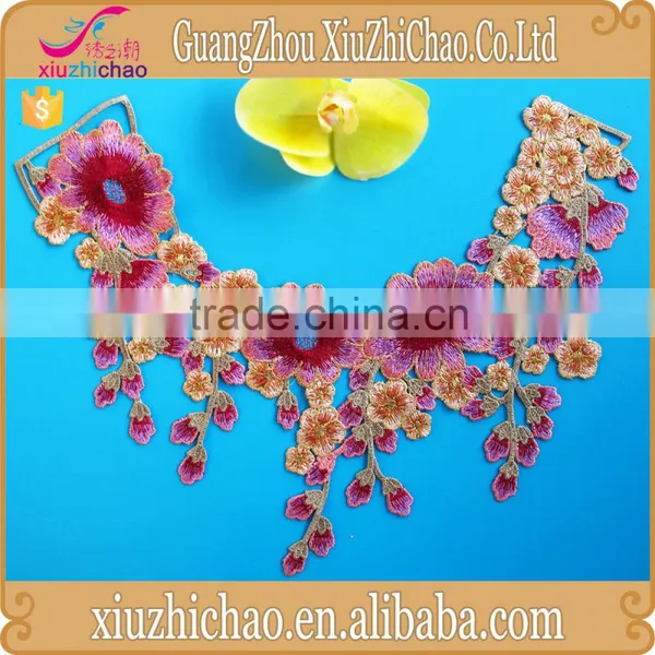 HG0323 Factory Supply Water Soluble Collar Lace Clothing Accessories Neckline