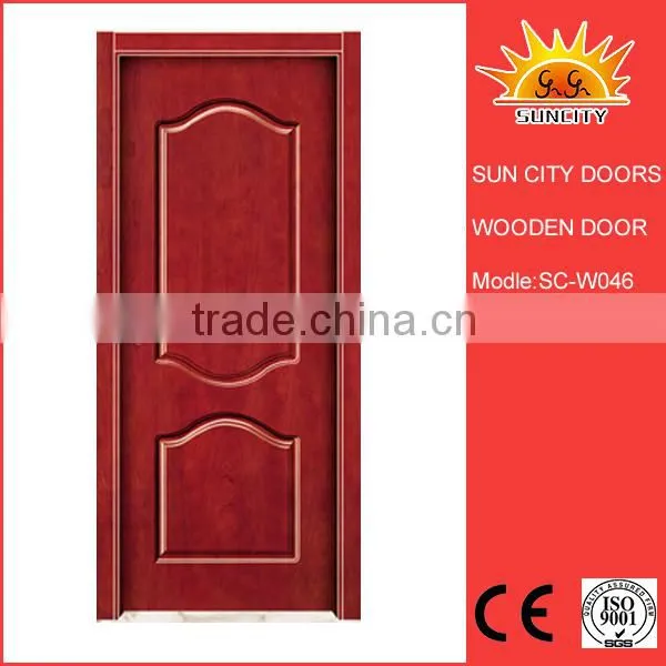 SC-W046 Strong Quality Solid Wood Door Wooden Door