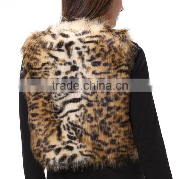 High Quality Leopard Pattern Women Sleeveless Vest photo-4
