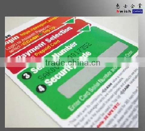 Prepaid Phone Card Printing