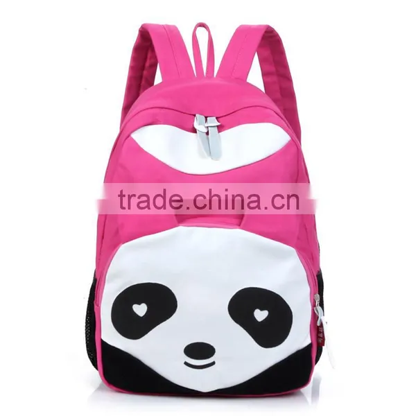 The Panda Backpack Leisure Canvas Bag Backpack Lovely Students Bag