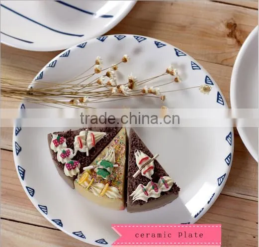 Creative Ceramic Disc Dessert Plate HY1671102 photo-3