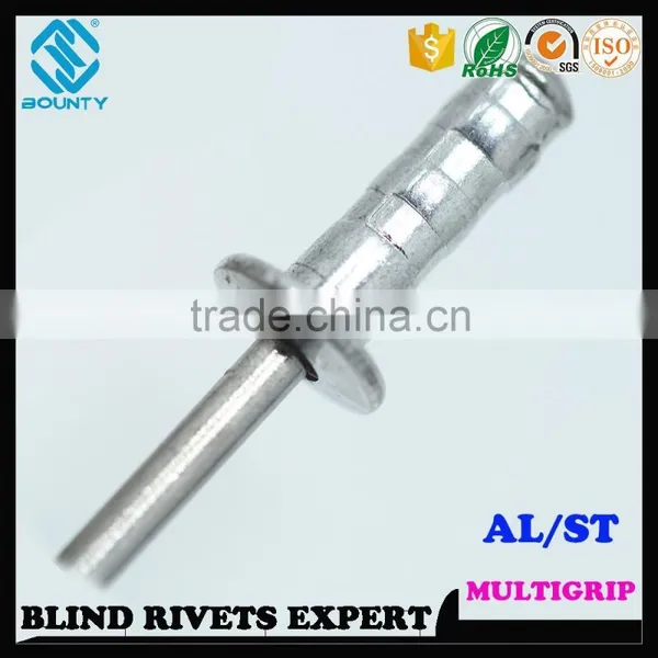 HIGH QUALITY FACTORY DOME HEAD A/S MULTI GRIP POP RIVETS photo-3