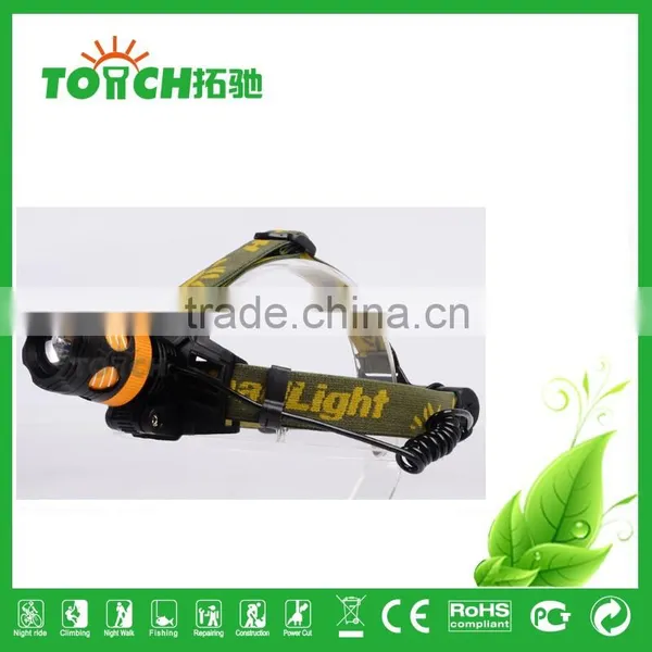 High Power T6 LED Head Lamps 1*18650/3*AAA Battery Rotate Zoom LED Headlight Waterproof Night Bicycle Riding Lamp photo-5