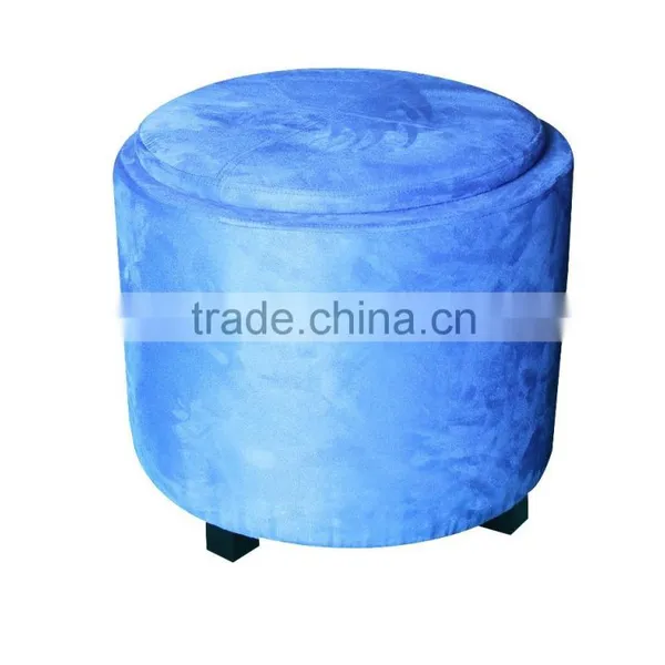 2015 Hot Sale Round Fabric Ottoman Pouf Stool/moroccan Pouf