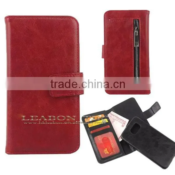 Best Selling Hot Chinese Products Supplier 2 in 1 Detachable Wallet and Phone Case for S6 Phone photo-6