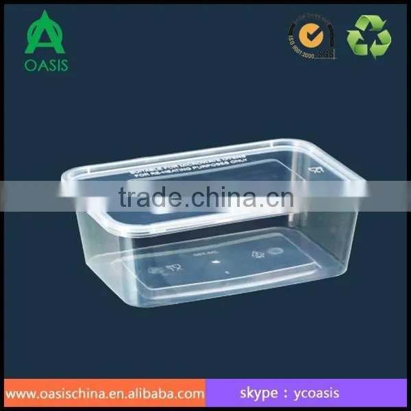 Disposable Plastic Eco-friendly and Food Use Lunch Container 1500ml