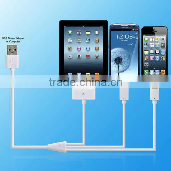 3 In 1 Multi Usb Data Cable For Iphone For Samsung photo-3