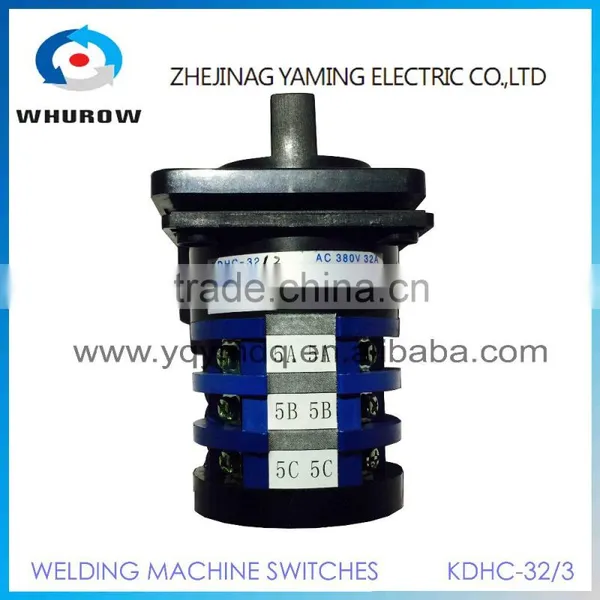 Welding Machine Switch KDHC-32/3 3 Knots 3 Poles 32A 3 Positions Step Switch 6 Pcs Contacts Changeover Rotary Switch photo-2