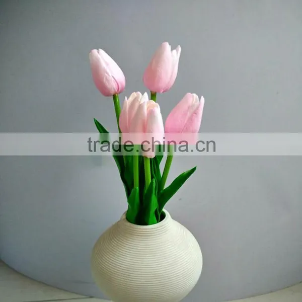Cheap PU Tulip Artificial Flower Home Decor photo-3