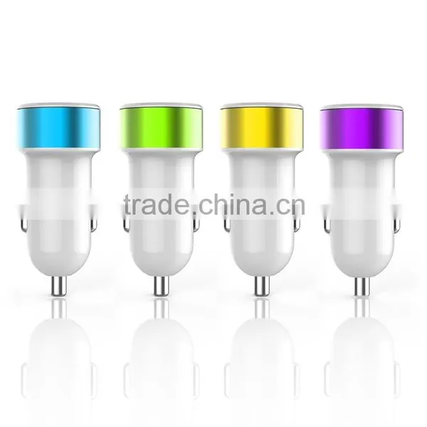 Small Micro Auto Universal Dual USB Car Charger For Apple And Android Devices photo-3