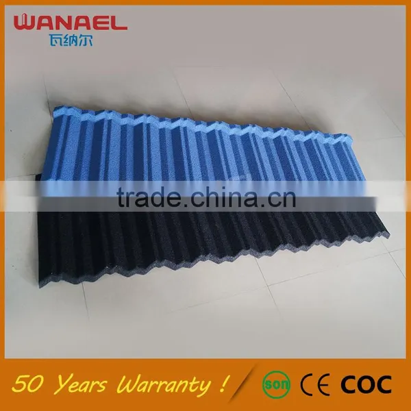 Modern House Design Wanael Traditional Anti-fading Corrugated Metal Light Weight Spanish Tile Roof photo-3