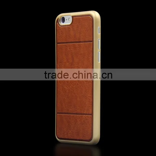 Slim Mobile Phone Back Cover Leather Case for IPhone 6/6S photo-3